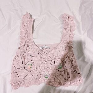 Zara crochet top